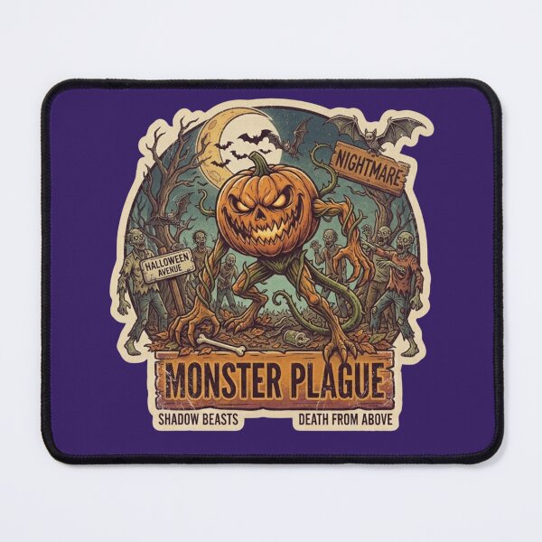 Item preview, Monster Plague Scary Pumpkin Monster Halloween Art designed and sold by NikBrin Prevail .