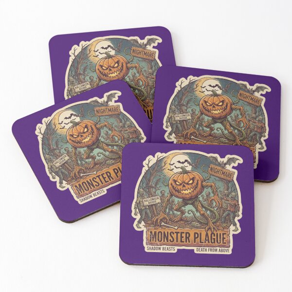 Item preview, Monster Plague Scary Pumpkin Monster Halloween Art designed and sold by NikBrin Prevail .
