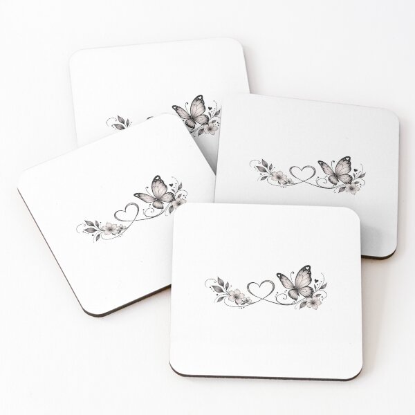 Item preview, Enchanted Butterfly Heart Tattoo – Magical & Elegant Butterfly Design – Magical Love Design designed and sold by ArtSculpt.