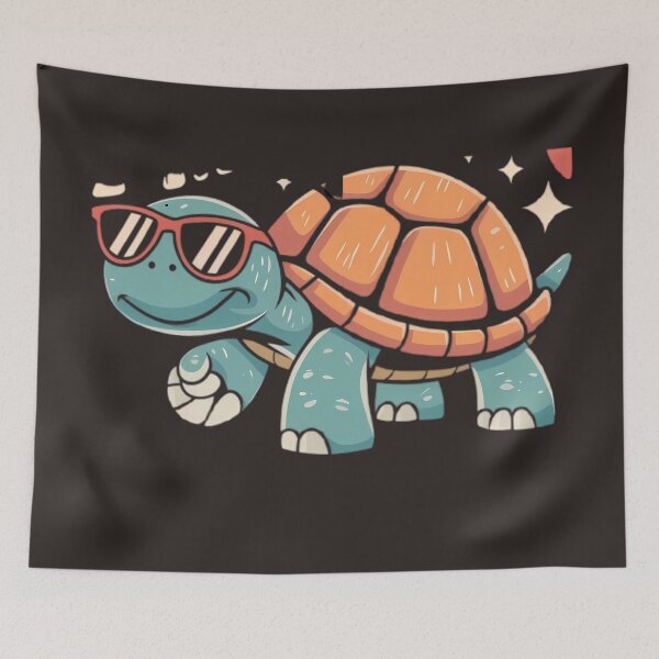 Item preview, Retro Groovy Turtle  designed and sold by TeeVibeHaus.