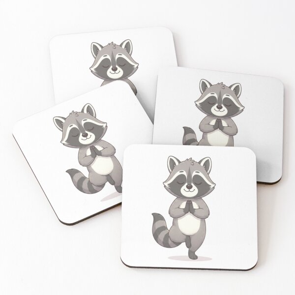 Item preview, Cute Raccoon Meditating Yoga Pose designed and sold by Ella_Sketch.
