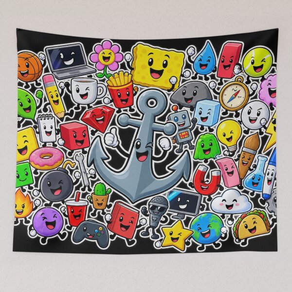 Item preview,  Cute BFDI Cartoon Fan Art Kids designed and sold by raspeed.