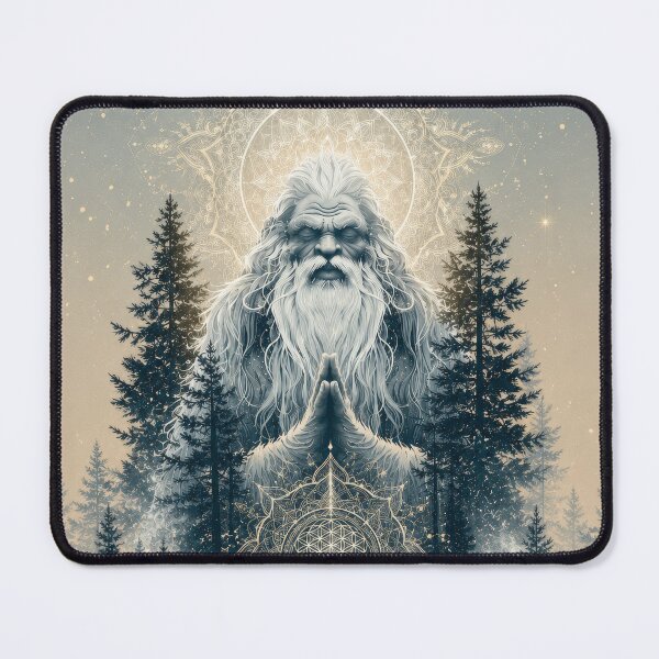 Item preview, Forest Spirit Meditation Watercolor Geometry Nature Guardiaв designed and sold by Kaurisdigital.
