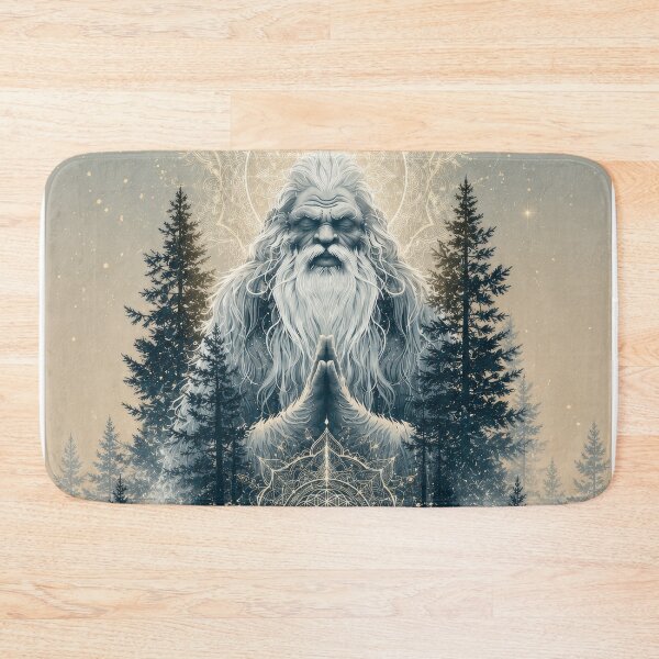 Item preview, Forest Spirit Meditation Watercolor Geometry Nature Guardiaв designed and sold by Kaurisdigital.