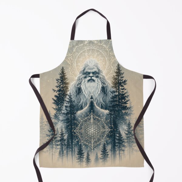 Item preview, Forest Spirit Meditation Watercolor Geometry Nature Guardiaв designed and sold by Kaurisdigital.