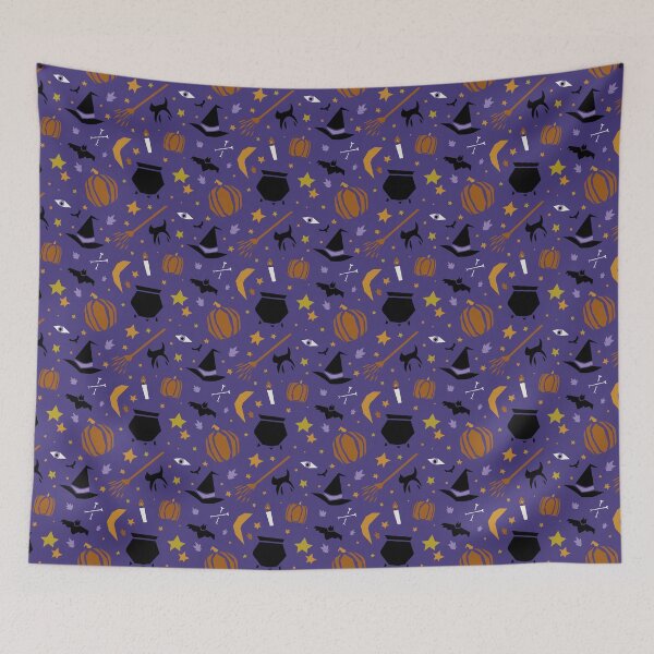 Item preview, Woodcut Witchy Icons in Purple designed and sold by YesterdayColl.