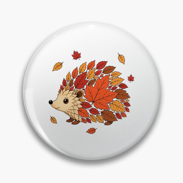 Item preview, Autumn Whirlwind— Hedgehog in a Swirl of Maple Leaves designed and sold by Krasnovaovaova.