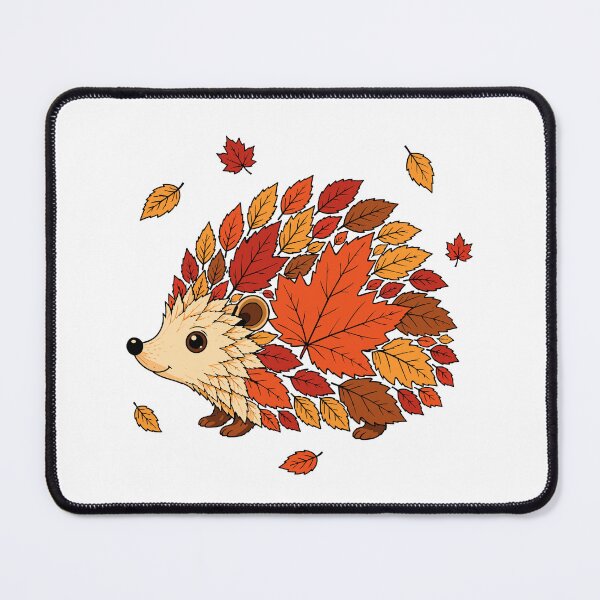 Item preview, Autumn Whirlwind— Hedgehog in a Swirl of Maple Leaves designed and sold by Krasnovaovaova.
