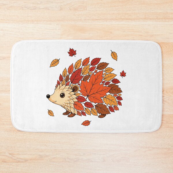 Item preview, Autumn Whirlwind— Hedgehog in a Swirl of Maple Leaves designed and sold by Krasnovaovaova.
