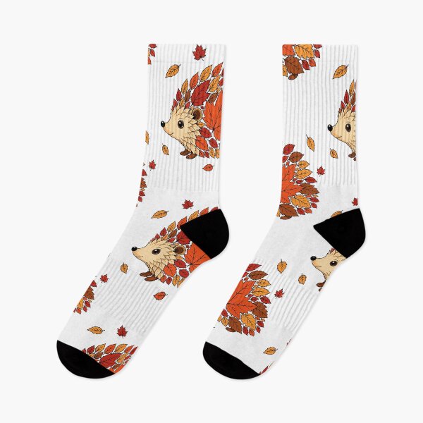 Item preview, Autumn Whirlwind— Hedgehog in a Swirl of Maple Leaves designed and sold by Krasnovaovaova.