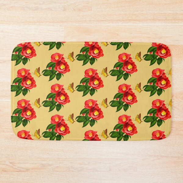 Item preview, Red Camellia and Butterfly designed and sold by GomTaeng.