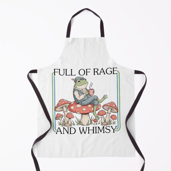 Item preview, Full of Rage and Whimsy — Calm Frog in Overalls with Coffee Mug designed and sold by Krasnovaovaova.