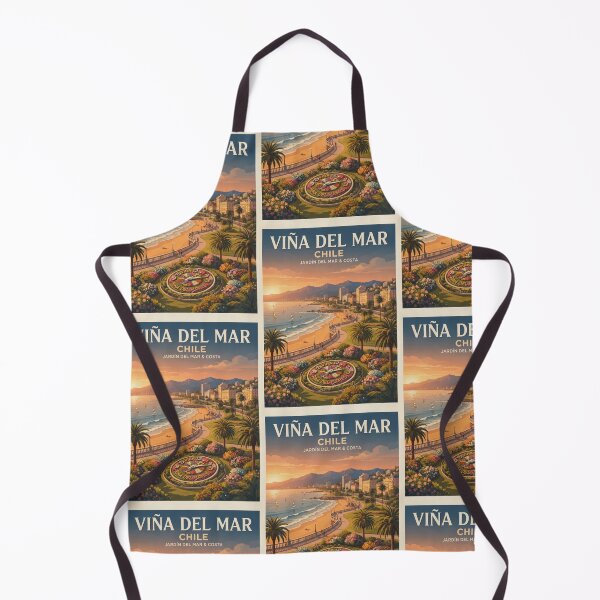 Item preview, Viña del Mar Chile Vintage Retro Travel Poster Art designed and sold by ElartedeNoel.