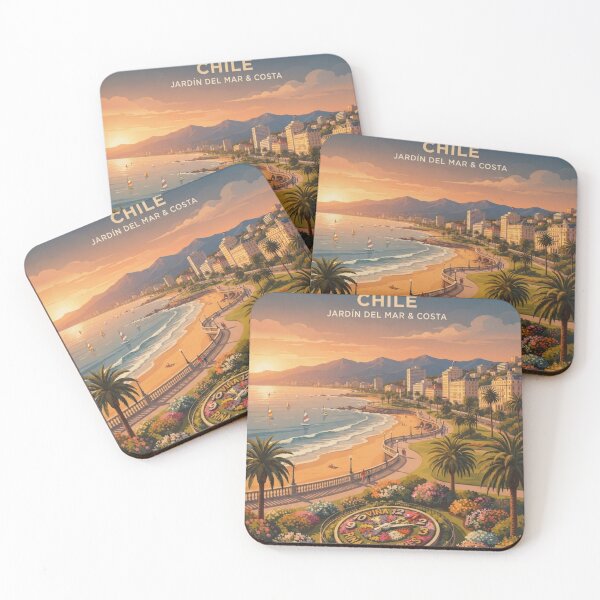 Item preview,  Viña del Mar Chile Vintage Retro Travel Poster Art designed and sold by ElartedeNoel.
