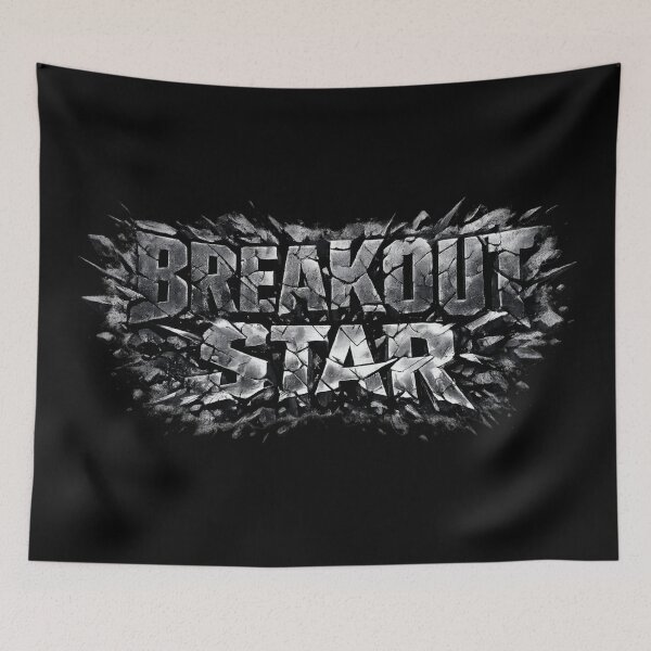 Item preview, Breakout Star - Cracked Stone Typography designed and sold by SidTastic .