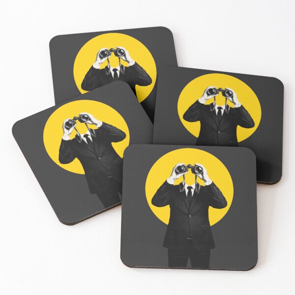 Item preview, Binoculars, Minimalist Digital Art, Business Concept. designed and sold by NutmegsDesign.