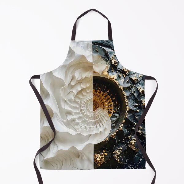 Item preview, Alabaster and Slate Geometric Spiral with Pyrite Accents designed and sold by Vicky Brago-Mitchell®.
