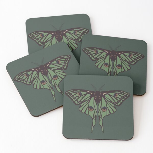 Item preview, green moth designed and sold by moneymeplease.