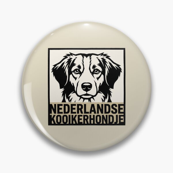 Item preview, Nederlandse Kooikerhondje Dog Breed Woodcut Linocut Art Portrait designed and sold by KiwiRider.