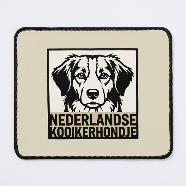 Item preview, Nederlandse Kooikerhondje Dog Breed Woodcut Linocut Art Portrait designed and sold by KiwiRider.