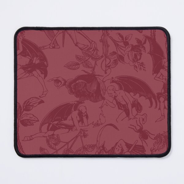 Item preview, Demons N' Roses Toile in Tonal Oxblood designed and sold by YesterdayColl.