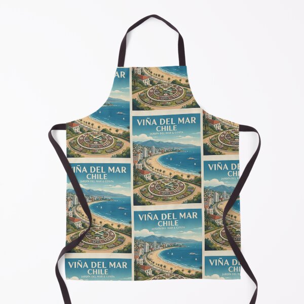 Item preview, Viña del Mar Chile Vintage Retro Travel Poster Art designed and sold by ElartedeNoel.