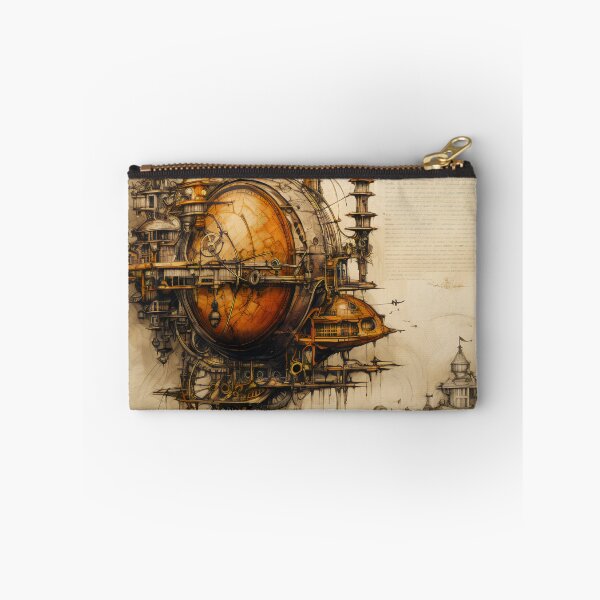 Item preview, Steampunk Inventor Drawing on Ancient Manuscript designed and sold by BrandonArtWorld.
