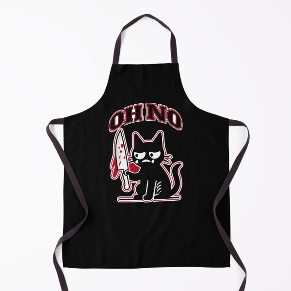 Item preview, Guilty Black Cat with Knife Humor Design designed and sold by AhmedZouita.