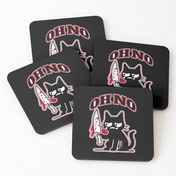 Item preview, Guilty Black Cat with Knife Humor Design designed and sold by AhmedZouita.