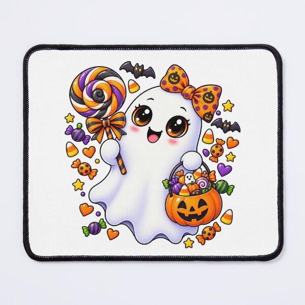 Item preview, Cute Trick or Treat Ghost with Candy Bucket designed and sold by The Cutting Room.