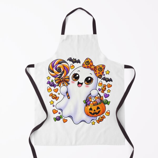 Item preview, Cute Trick or Treat Ghost with Candy Bucket designed and sold by The Cutting Room.