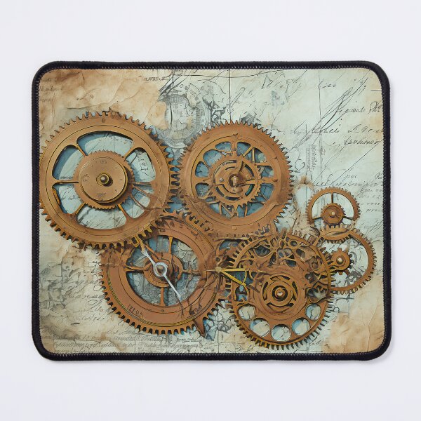 Item preview, Antique Mechanical Gears Engineering Manuscript designed and sold by BrandonArtWorld.
