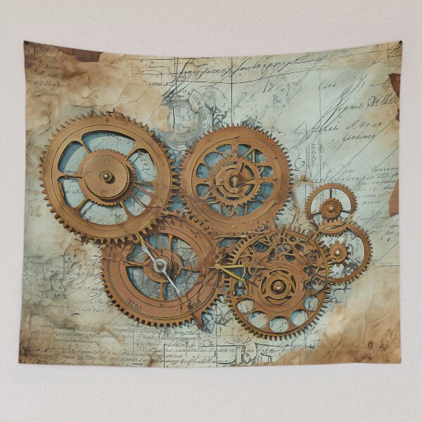 Item preview, Antique Mechanical Gears Engineering Manuscript designed and sold by BrandonArtWorld.