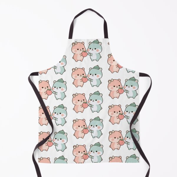 Item preview, Cute Pastel Bears Sharing Peach - Kawaii Fruit Aesthetic designed and sold by Cuddly-Critters.