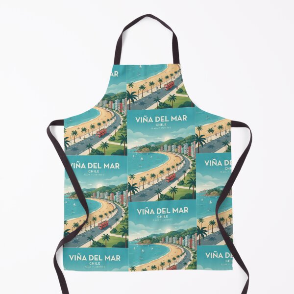 Item preview, Viña del Mar Chile Vintage Retro Travel Poster Art designed and sold by ElartedeNoel.