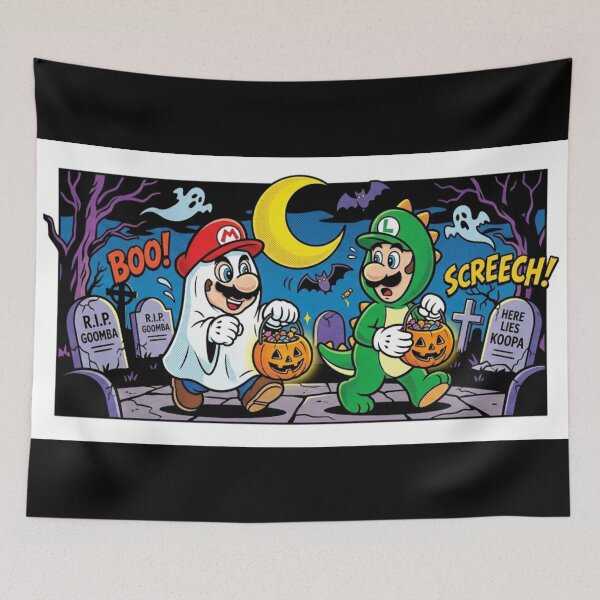 Item preview, Halloween in the Mushroom Kingdom designed and sold by conamor-bymel.