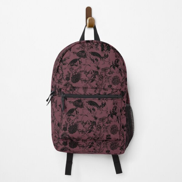 Item preview, Demons N' Roses Toile in Goth Reddish Purple + Black designed and sold by YesterdayColl.