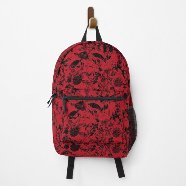 Item preview, Demons N' Roses Toile in Blood Red + Black designed and sold by YesterdayColl.