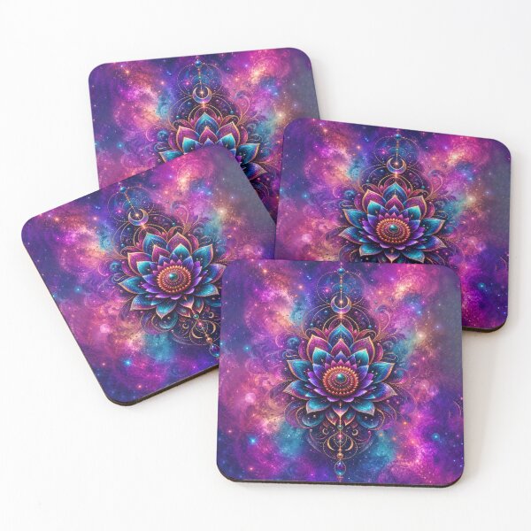 Item preview, Cosmic Lotus Sacred Geometry Celestial Mandala designed and sold by Kaurisdigital.