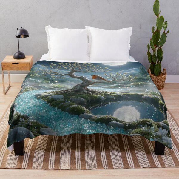 Item preview, March Aquamarine Zen Garden – Robin Moon Crystal Art designed and sold by Roanemermaid.