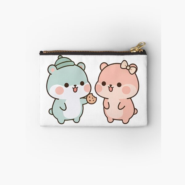 Item preview, Kawaii Cute Bears Sharing Cookie - Pastel Wholesome Couple designed and sold by Cuddly-Critters.