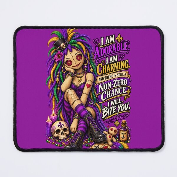 Item preview, Non-Zero Chance I Will Bite You | Voodoo Doll Humor Art designed and sold by BrokenCompassCo.
