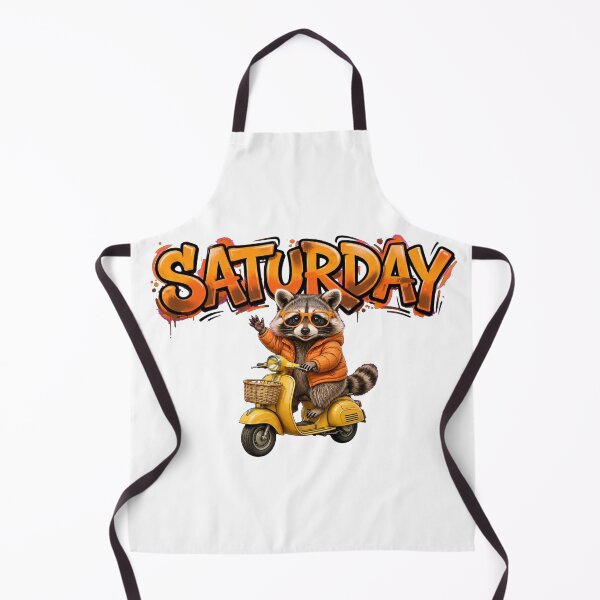 Item preview, Saturday Graffiti Raccoon Scooter Ride designed and sold by Surviving Monday Club.