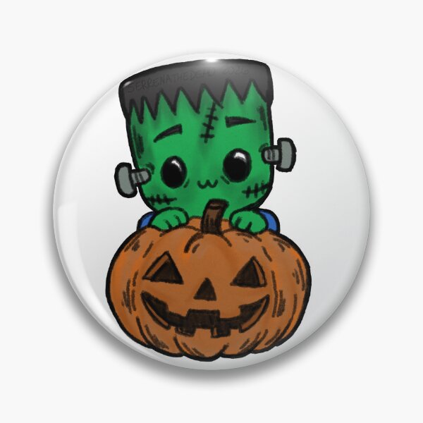 Item preview, Frankenstein’s monster with pumpkin designed and sold by Serrenathedead-.