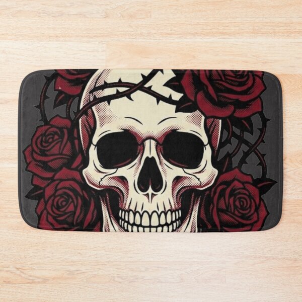 Item preview, Skull with roses designed and sold by conamor-bymel.