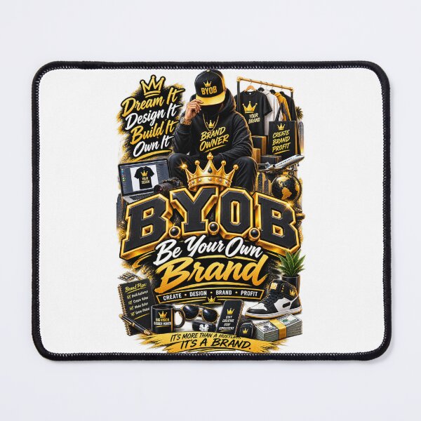 Item preview, B.Y.O.B. Be Your Own Brand – Creator Entrepreneur Motivation designed and sold by BilcoStillbaze.