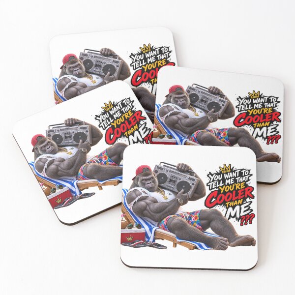 Item preview, Cooler Than Me? Retro Gorilla designed and sold by JoyNestArt.