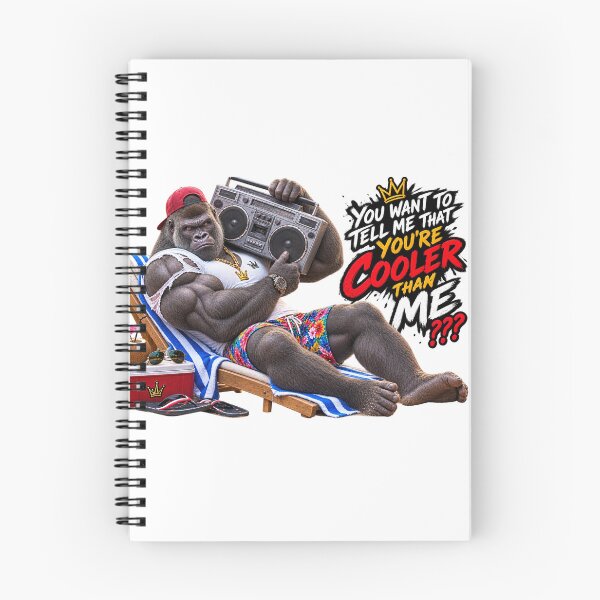 Item preview, Cooler Than Me? Retro Gorilla designed and sold by JoyNestArt.