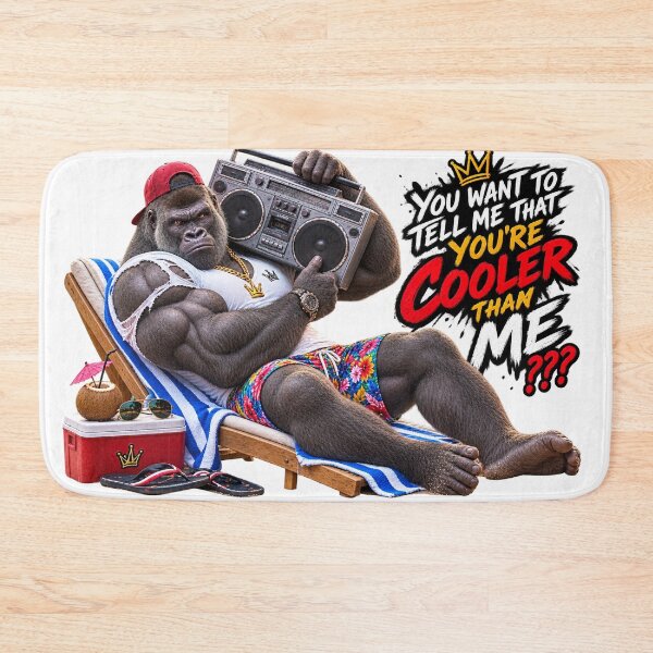 Item preview, Cooler Than Me? Retro Gorilla designed and sold by JoyNestArt.