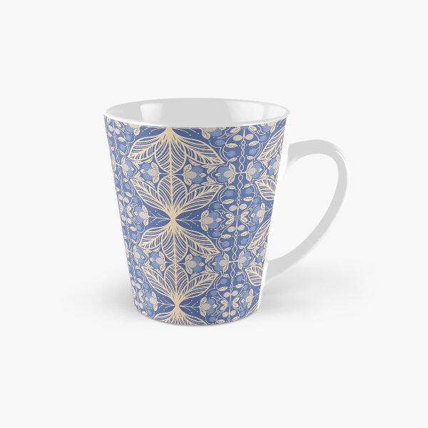 Item preview, Hydrangea Reverie – Dark Blue & Cream designed and sold by GrayishBird.